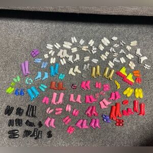 103 Pairs of Barbie, Kelly & Ken shoes